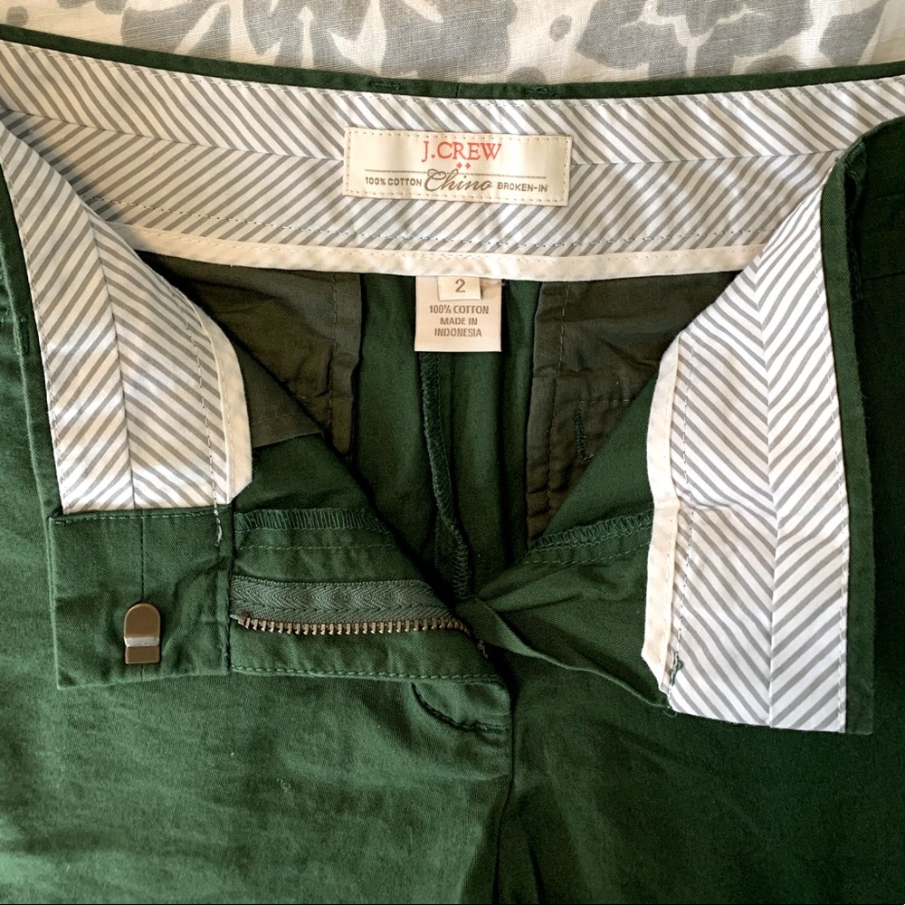 J.Crew | Green Chino Shorts | Size 2
